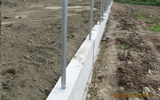 擋土牆完成圖牆高h=80cm